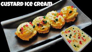 Custard icecream||home made icecream recipe