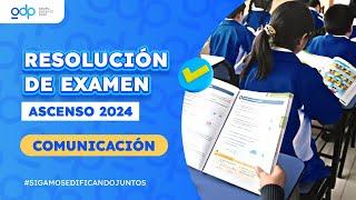 24 - 11 l GRUPO DOCENTE PERÚ l DESARROLLO DE EXAMEN ASCENSO 2024 - COMUNICACIÓN