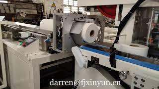 Automatic jumbo roll toilet paper band saw cutting machine