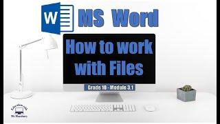 How to work with MS Word | Getting to know the basics