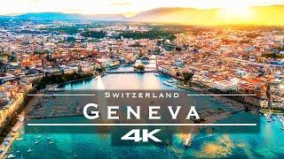 Geneva, Switzerland  - by drone [4K]