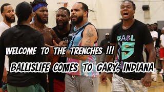 WELCOME TO THE TRENCHES , Ballislife Midwest takes on The South Beach League in Gary, Indiana !!