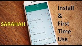 How to Install SaRAHAh on iPhone and First Time Use