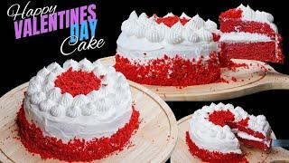 Valentine's Day 2025 Special Cake Recipe | Eggless Red Velvet Cake Recipe | Without Oven