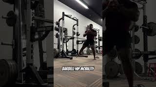 Barbell hip mobility  #hipmobility