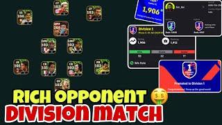 Rich Opponent  | Division match Rank Push Gameplay | Efootball Gameplay | Efootball | Zenor |