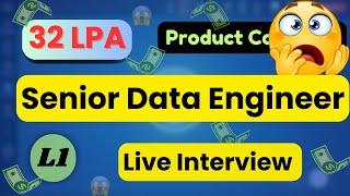 Data Engineer Live Interview Experience | 3-9 Years | Spark, Python, SQL | Product-Based