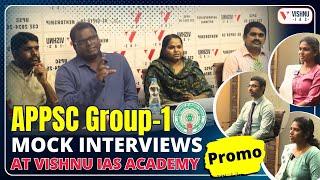 APPSC Group 1 Mock Interview with Expert Pannel at Vishnu IAS Academy