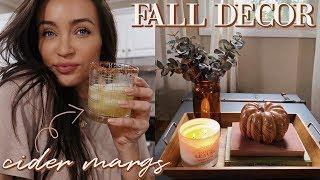 SIMPLE FALL DECOR + CIDER MARGARITAS 