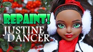 Repaint! Justine Dancer OOAK Festive Holiday Christmas Doll