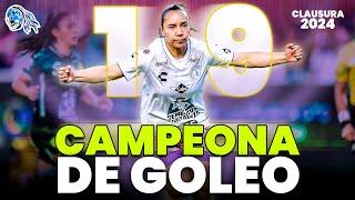 Así fueron TODOS los GOLES de CHARLYN CORRAL  BICAMPEONA de Goleo - CLAUSURA 2024