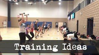 Training ideas for Big Groups - 2 Lined Circuit