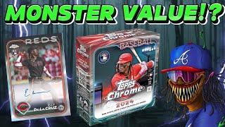 BEWARE?! 2024 Topps Chrome Baseball Monster Box Review!