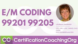 EM Codes 99201 99205 - EM Coding Question