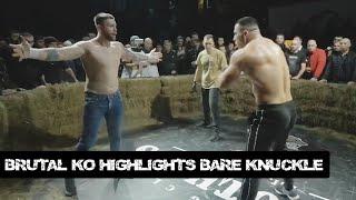 BARE KNUCKLE - THE MOST BRUTAL KNOCKOUTS [Part 1] HIGHLIGHTS FIGHTS - HD