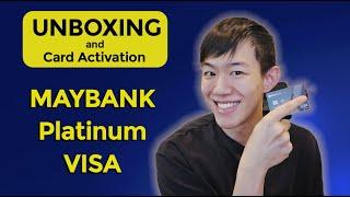 MAYBANK Platinum Visa Credit Card Unboxing!