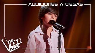 Sergio Menchón canta "Caruso" |  Audiciones a ciegas | La Voz Kids Antena 3 2024