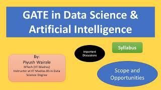 GATE 2024: Data Science & AI Syllabus Discussion | Scope & Opportunities  | Must Watch