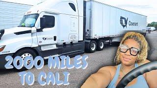 2000 MILE LOAD TO CALI ONLY TO HIT A TRAILER! FEMALE TRUCKER