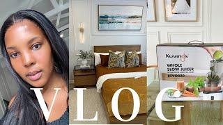 Vlog || Homeware unboxing || New Bedroom wall lights || Cook with me || Lets talk money!!!