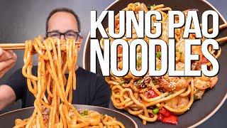 ONE PAN DINNER IN UNDER 15 MINS: KUNG PAO NOODLES | SAM THE COOKING GUY