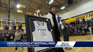 Heat guard Tyler Herro's jersey retired at Whitnall High School