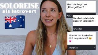 SOLOTRAVEL Q&A // das erste Mal alleine Reisen (Kosten, Unterkünfte, Veränderung)