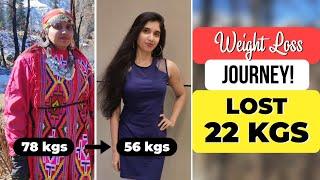 How I LOST 22 kgs at home | My Weight Loss Journey | MyHealthBuddy