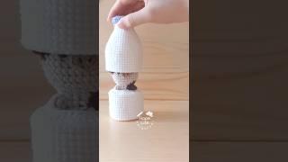  What's in the Milk Bottle? | Amigurimi Crochet Cow | #amigurimi #crochet #編みぐるみ #diy #shorts