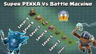 Super PEKKA Vs Battle Machine Vs Every Level Cannon Family | Clash of Clans