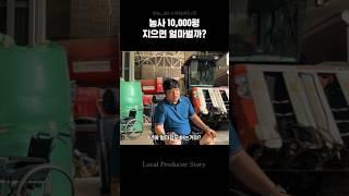 10,000평 농사 지으면 1년에 얼마벌까? #shorts #농사 #수익