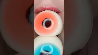 ASMR Satisfying Eating Gummy Eyeballs  #asmreating #gummies #HolidaysWithYouTube