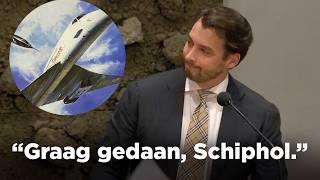 "PVV laat luchtvaartsector in de steek", Baudet dient moties in over Schiphol