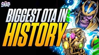 The BIGGEST OTA IN MARVEL SNAP HISTORY | Buffs, Nerfs, & more!