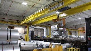 15-Ton Double Girder Overhead Crane for Steel Coils