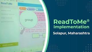 ReadToMe® Implementation | In The Class Video | Solapur, Maharashtra