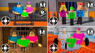 All Family Secret Escape in Barry's Prison Run Obby Roblox