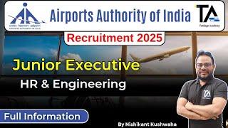 AAI Recruitment 2025 for HR & Engineering Fire Post||AAI Vacancy full information by Nishikant Sir||