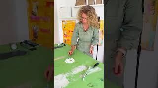 Flavia Birsan | Green Abstract Painting #art #abstract