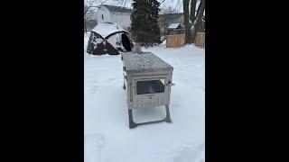 Processing Wood for Titanium Wood Stove | Winter Camping #shorts