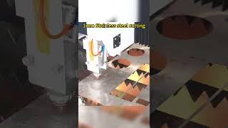 The laser cutting machine cuts 1mm stainless steel#lasercuttingmachine#fiberlasercutting#goldmark