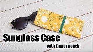 Sunglass Case with zipper pouch