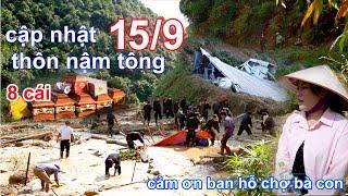 Update 15/9 Nam Tong village - Nam Luc commune, landslide wiped out 8 houses