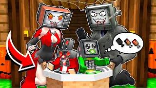 JJ and Mikey are ORPHANED? TV WOMAN and TV MAN VAMPIRES saved the babies in Minecraft - Maizen