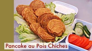 If you have chickpeas make this diet recipe - savory chickpea pancakes #pancake #diet