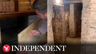 Man discovers underground tunnels below his 500-year-old family home