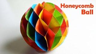 How to make a Paper Honeycomb Ball - Paper Crafts