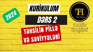 Kurikulum Dərs 2  Təhsilin pillə və səviyyələri  Tahir Haşimi 055 975 96 46  MİQ, Sertifikasiya