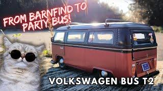 Transforming this VW Bus T2 Barn find To The ULTIMATE PARTY BUS in 10 minutes!