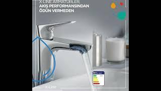 Artema Artema  x-Line lavabo bataryası akış performansı